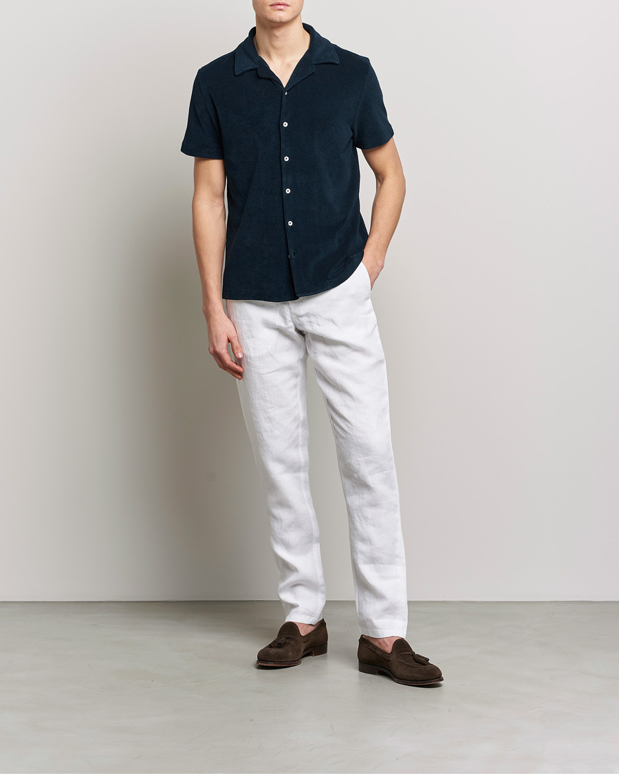 Men | Shirts | Altea | Terry Bowling Shirt Navy