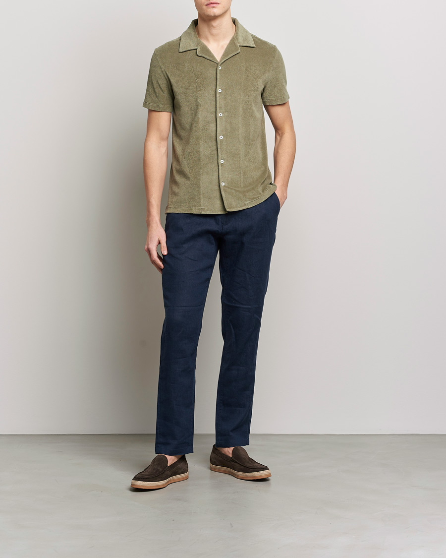 Men | Shirts | Altea | Terry Bowling Shirt Olive