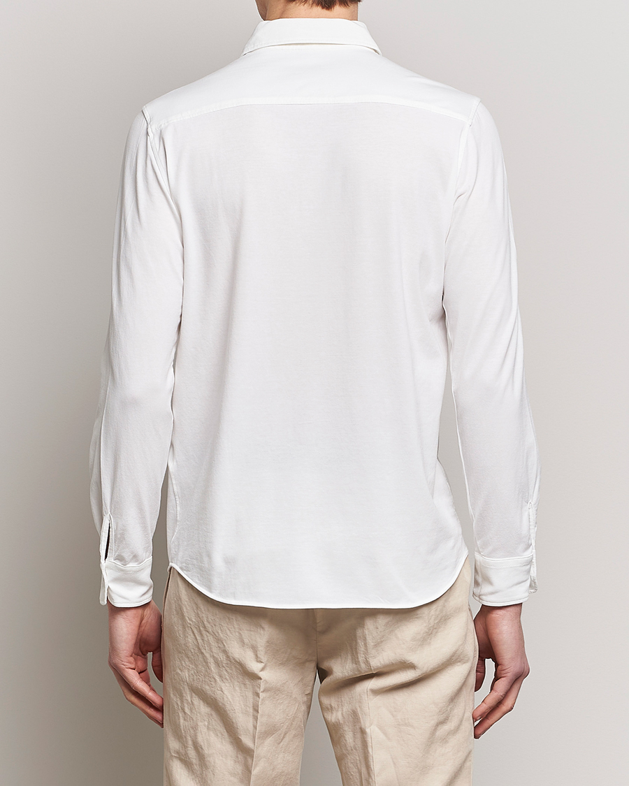 Men | Shirts | Altea | Jersey Stretch Shirt White