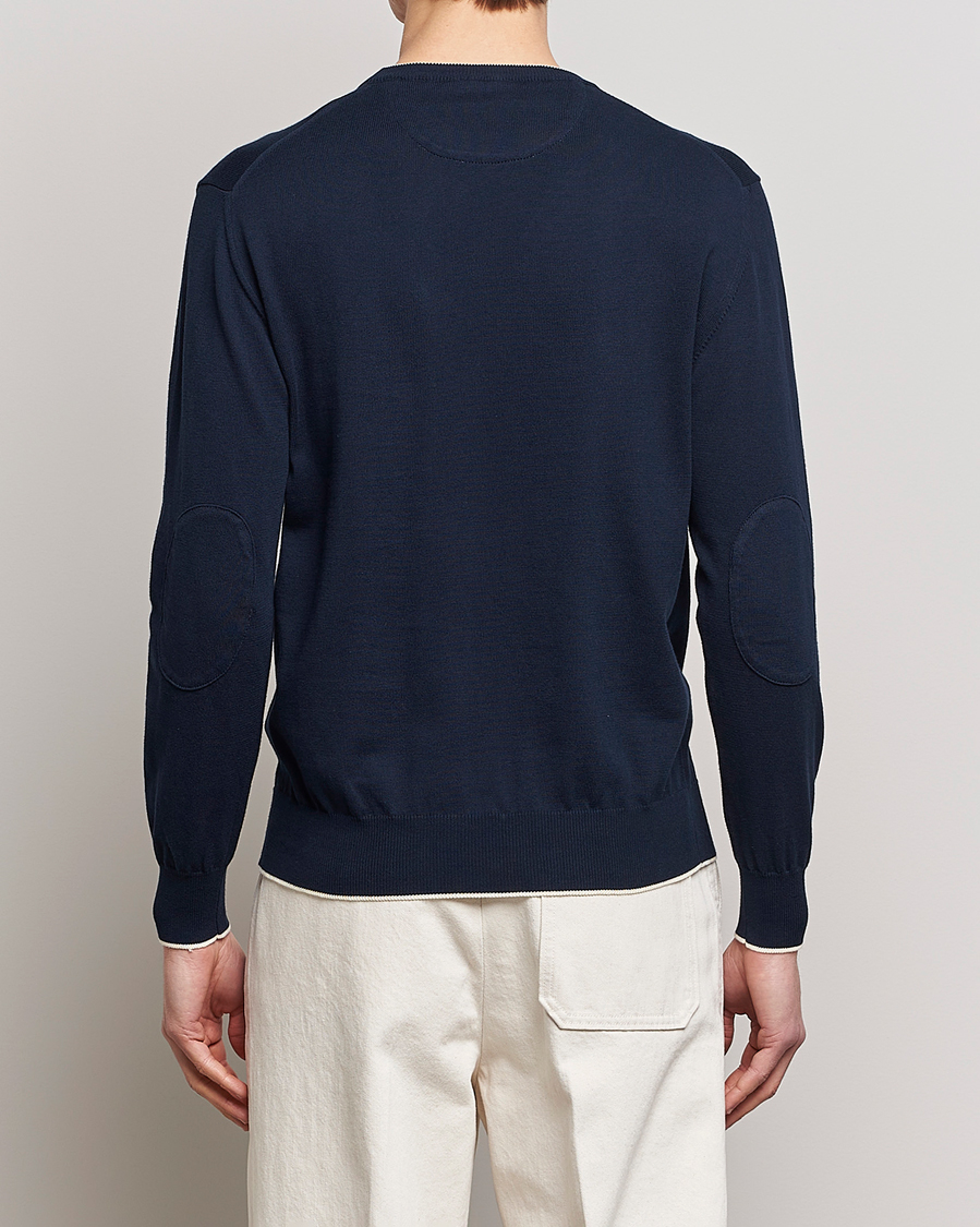 Men | Sweaters & Knitwear | Altea | Soft Cotton Pullover Navy