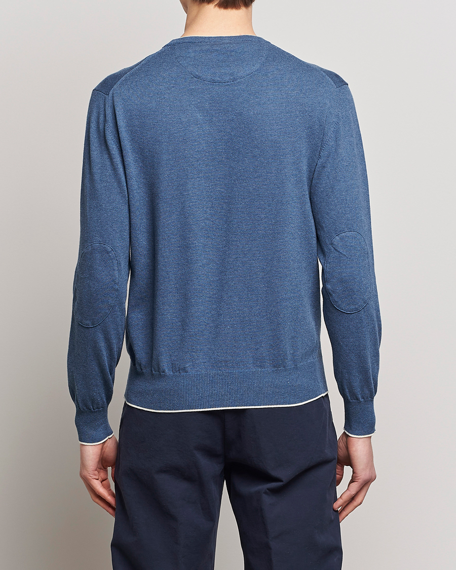 Men | Sweaters & Knitwear | Altea | Soft Cotton Pullover Blue