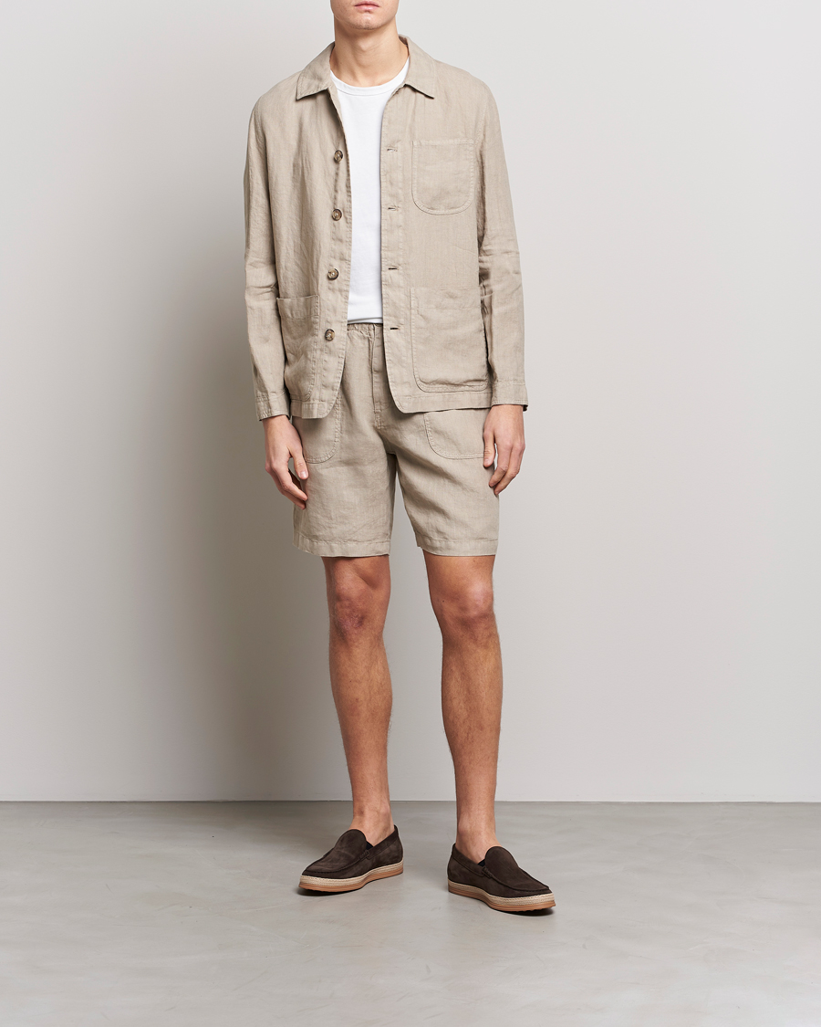 Men | Shorts | Altea | Linen Shorts Beige