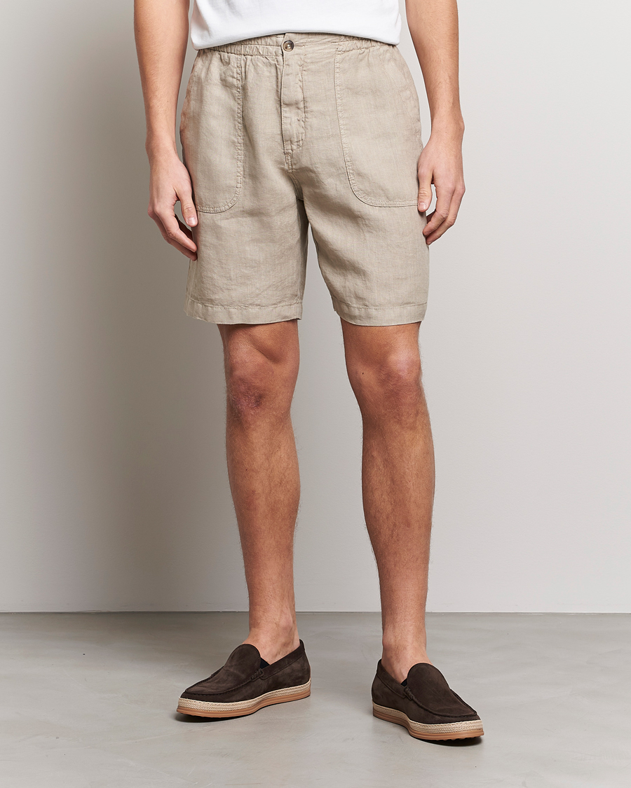 Men | Shorts | Altea | Linen Shorts Beige