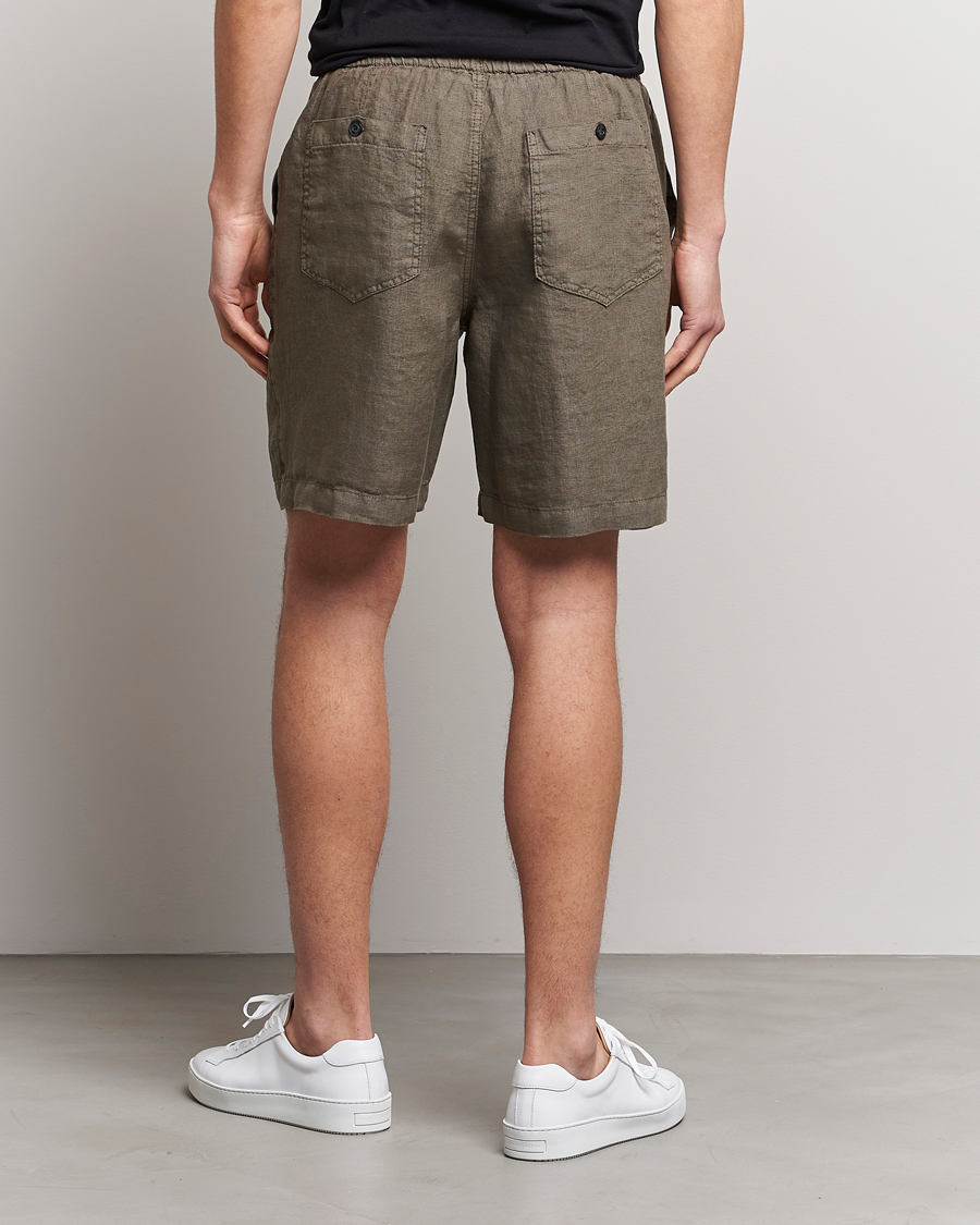 Men | Shorts | Altea | Linen Shorts Olive