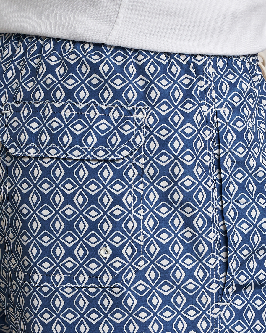 Men | Swimwear | Altea | Printed Swim Trunks Navy