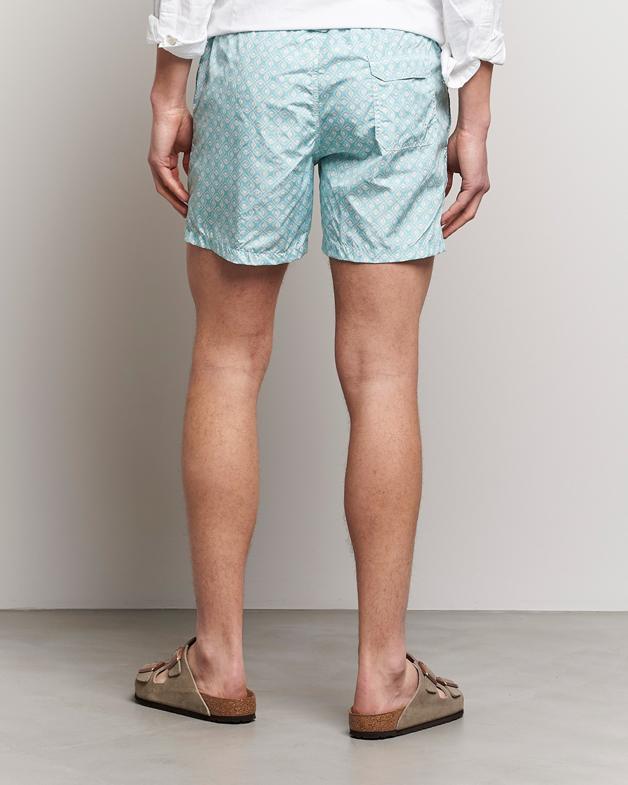 Men | Swimwear | Altea | Printed Swim Trunks Light Blue