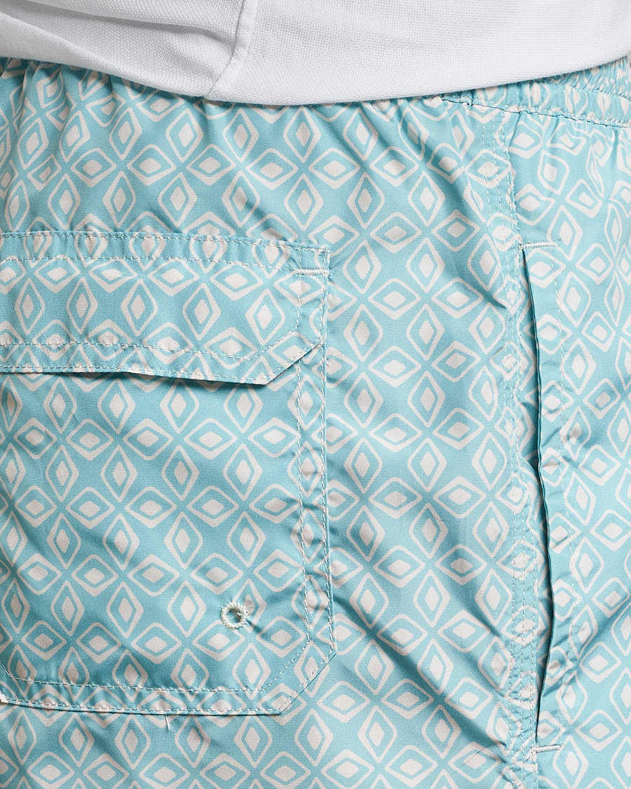 Men | Swimwear | Altea | Printed Swim Trunks Light Blue