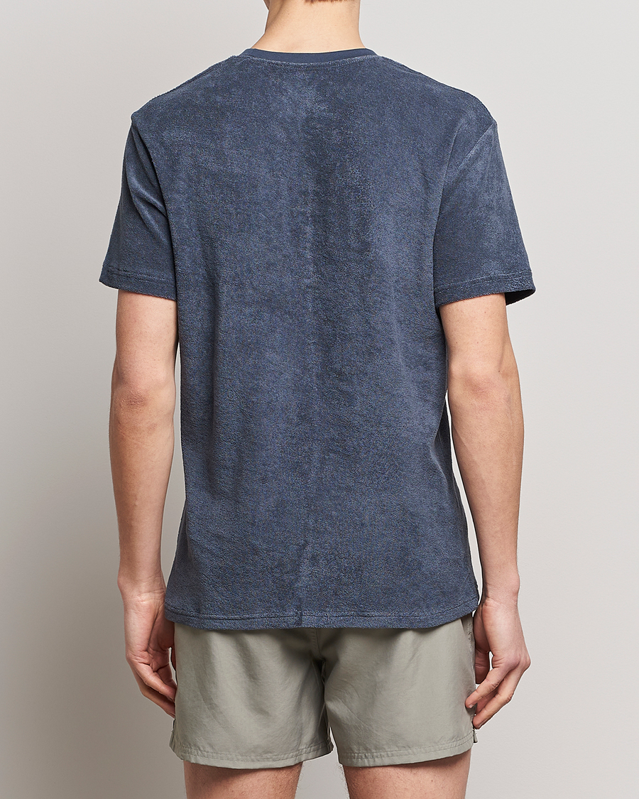 Men | T-Shirts | Bread & Boxers | Terry Crew Neck T-Shirt Smoky Blue
