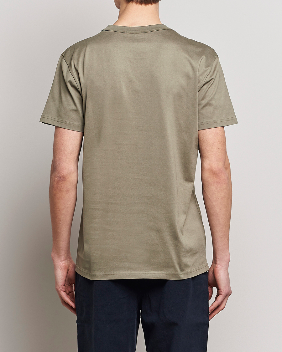 Men | T-Shirts | Bread & Boxers | Heavy Pima Cotton Crew Neck T-Shirt Sage Green