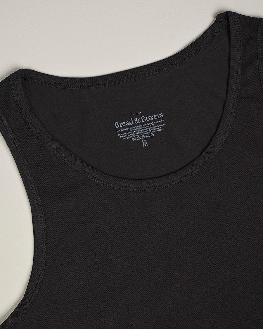 Men | T-Shirts | Bread & Boxers | 2-Pack Tank Top Black