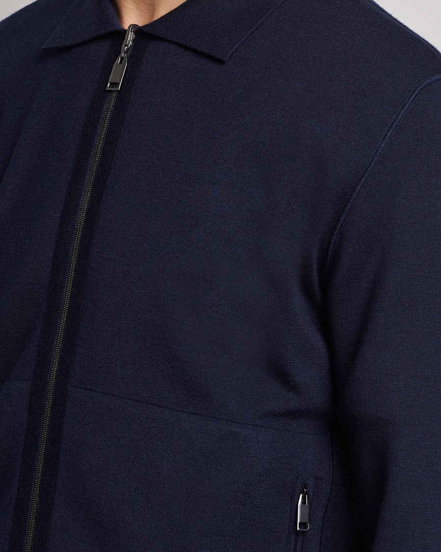 Men | Sweaters & Knitwear | Brioni | Cashmere/Silk Zip Cardigan Navy