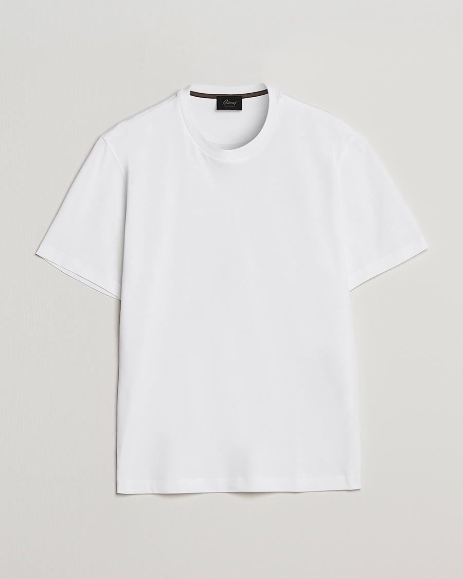 Men | T-Shirts | Brioni | Short Sleeve Cotton T-Shirt White
