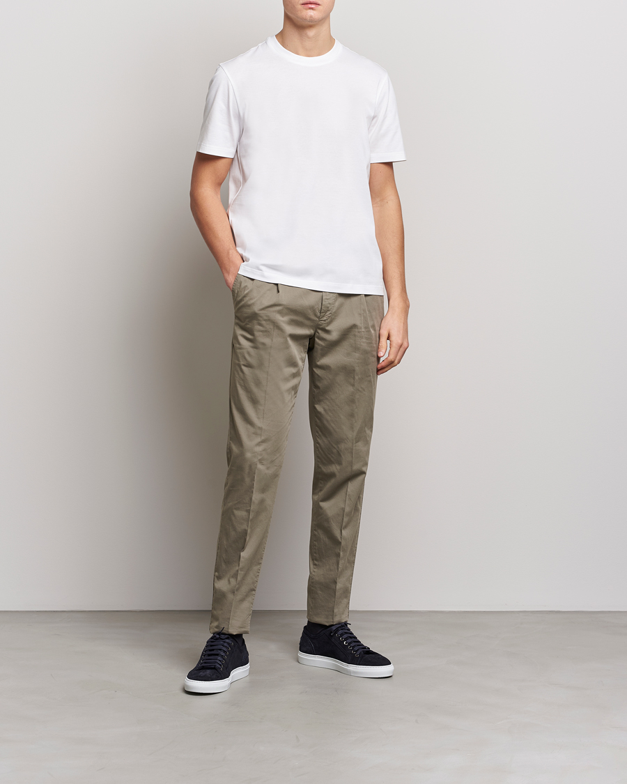 Men | T-Shirts | Brioni | Short Sleeve Cotton T-Shirt White