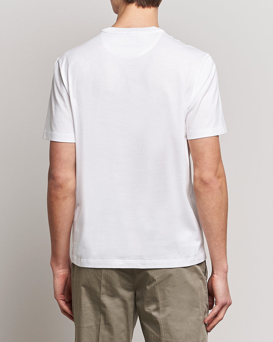 Men | T-Shirts | Brioni | Short Sleeve Cotton T-Shirt White