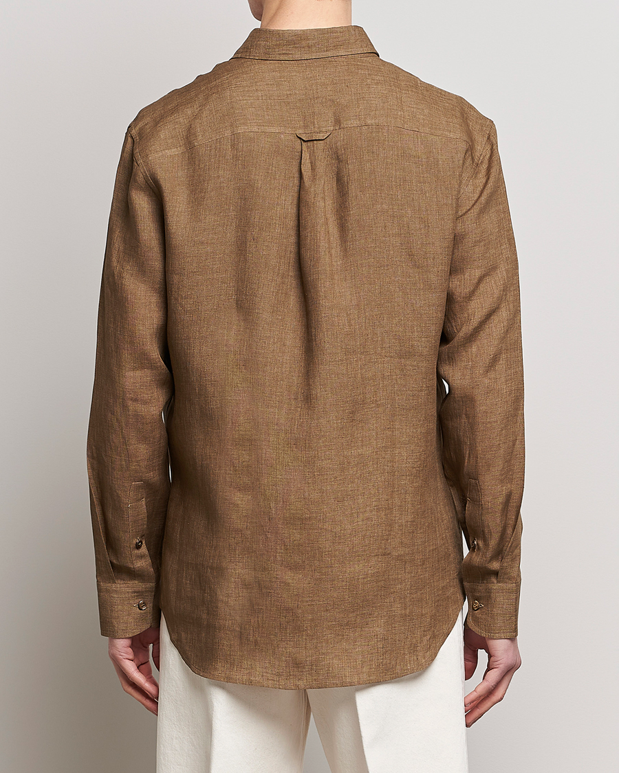 Men | Shirts | Brioni | Linen Overshirt Military