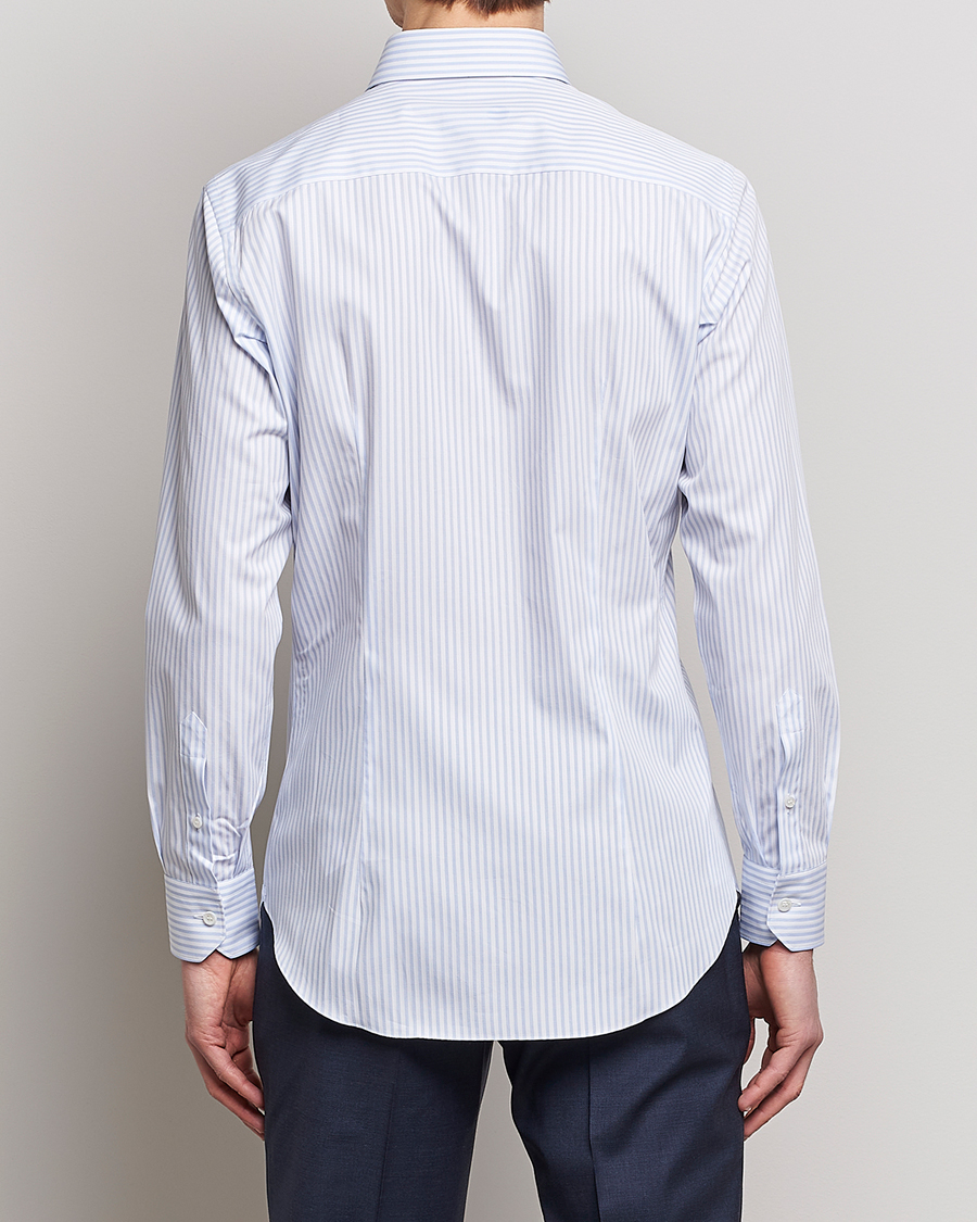 Men | Shirts | Brioni | Slim Fit Dress Shirt Light Blue Stripe