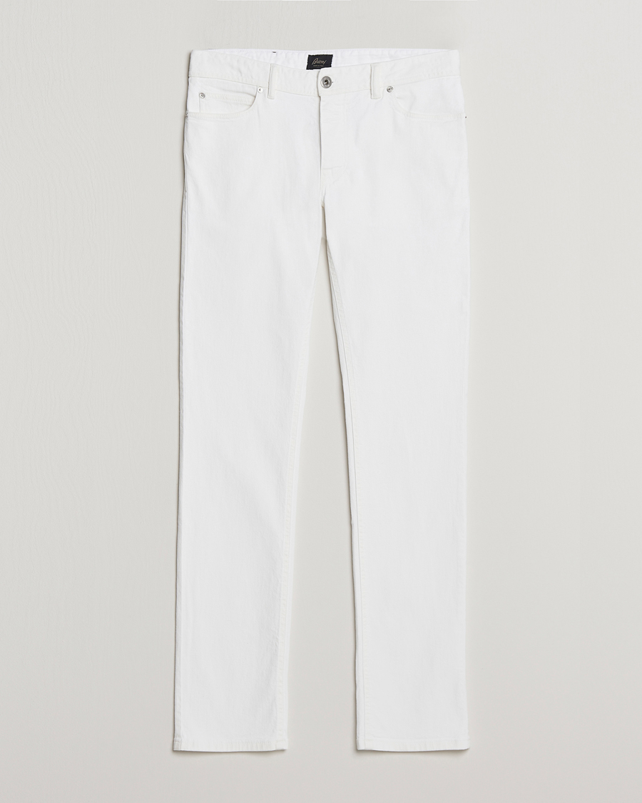Men | Trousers | Brioni | Slim Fit 5-Pocket Pants White