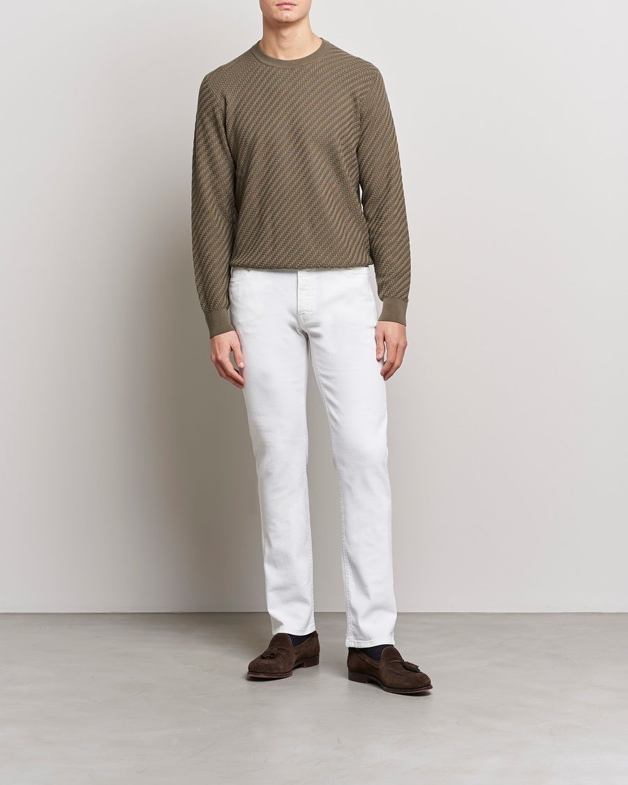 Men | Trousers | Brioni | Slim Fit 5-Pocket Pants White