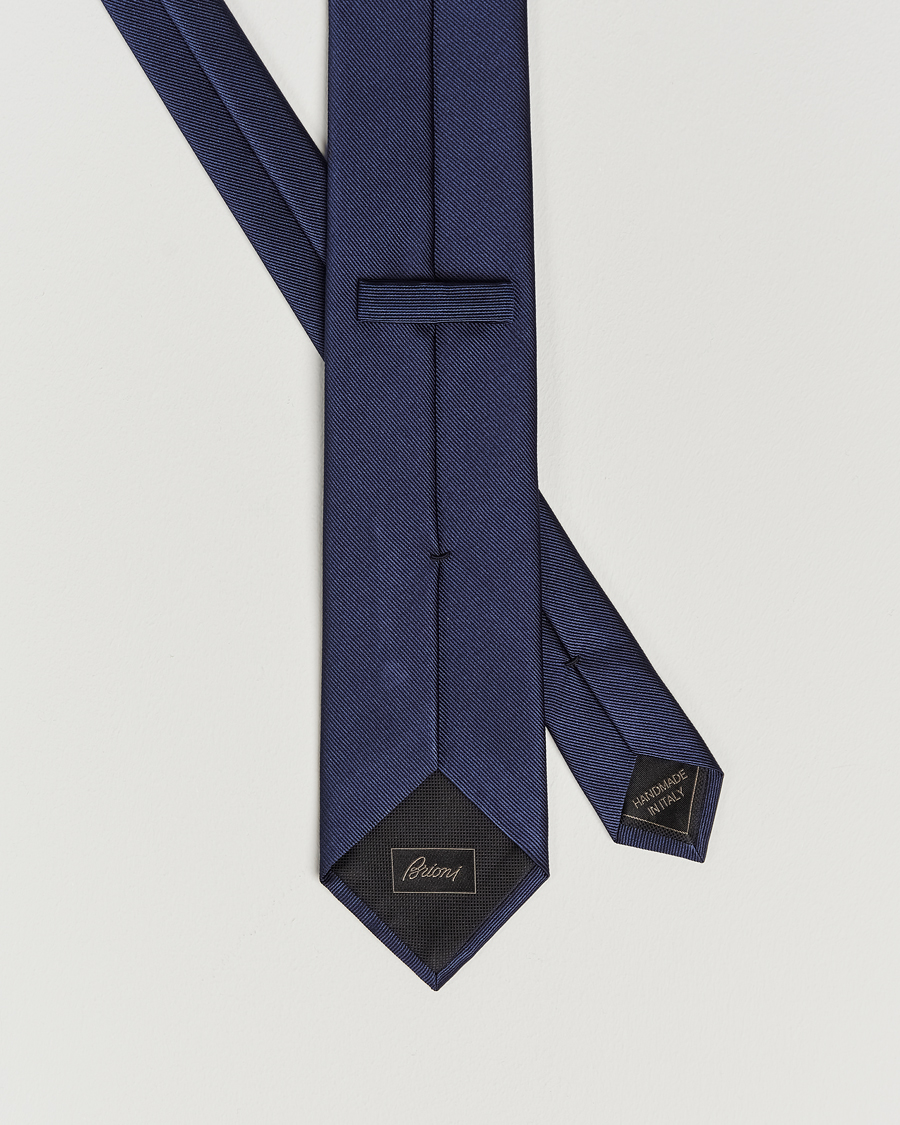 Men | Brioni Testimonial Jacquard Silk Tie Navy | Brioni | Testimonial Jacquard Silk Tie Navy
