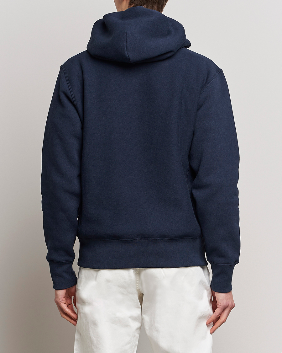 Men | Sweaters & Knitwear | Champion | Reverse Weave Soft Fleece Hood Navy