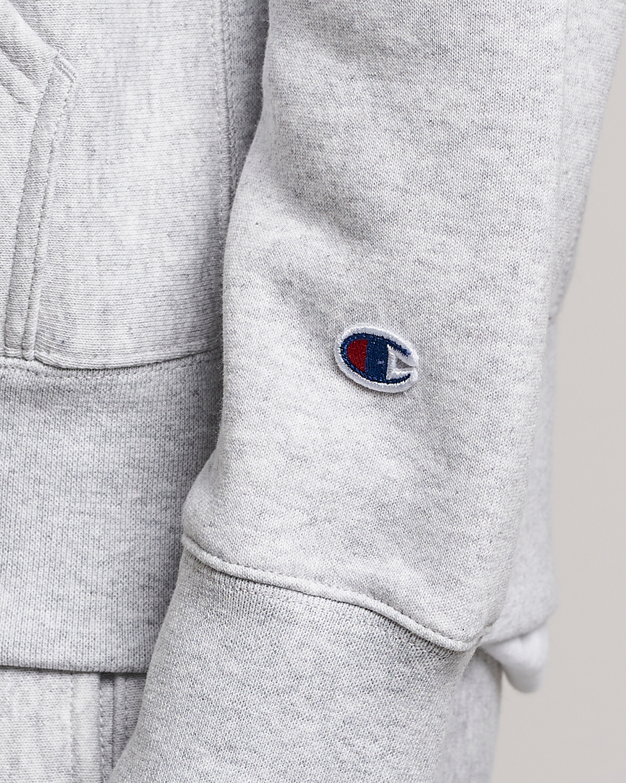 Men | Sweaters & Knitwear | Champion | Reverse Weave Soft Fleece Hood Grey Melange