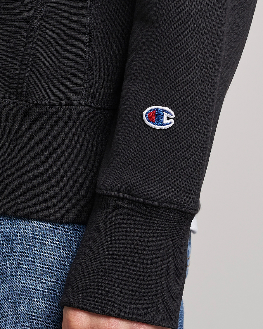 Men | Sweaters & Knitwear | Champion | Reverse Weave Soft Fleece Hood Black