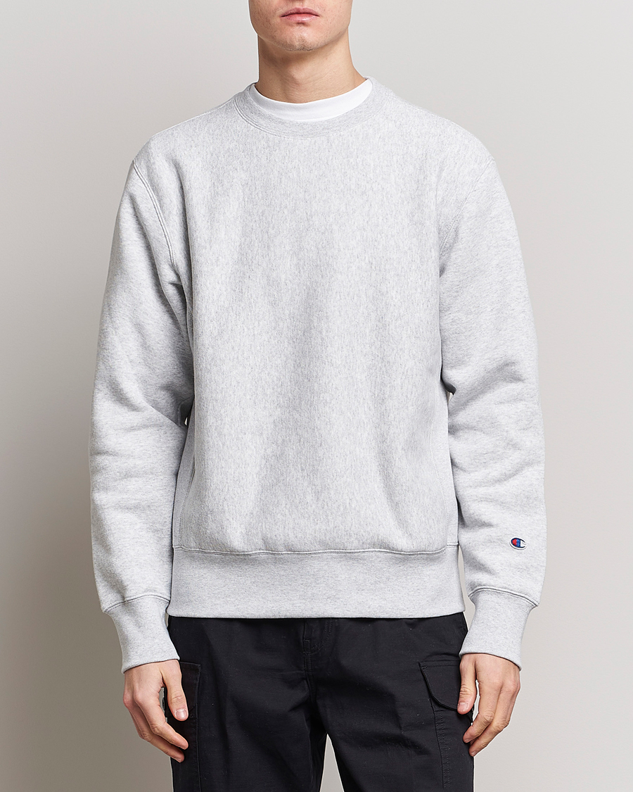 Men | Sweaters & Knitwear | Champion | Reverse Weave Soft Fleece Sweatshirt Grey Melange