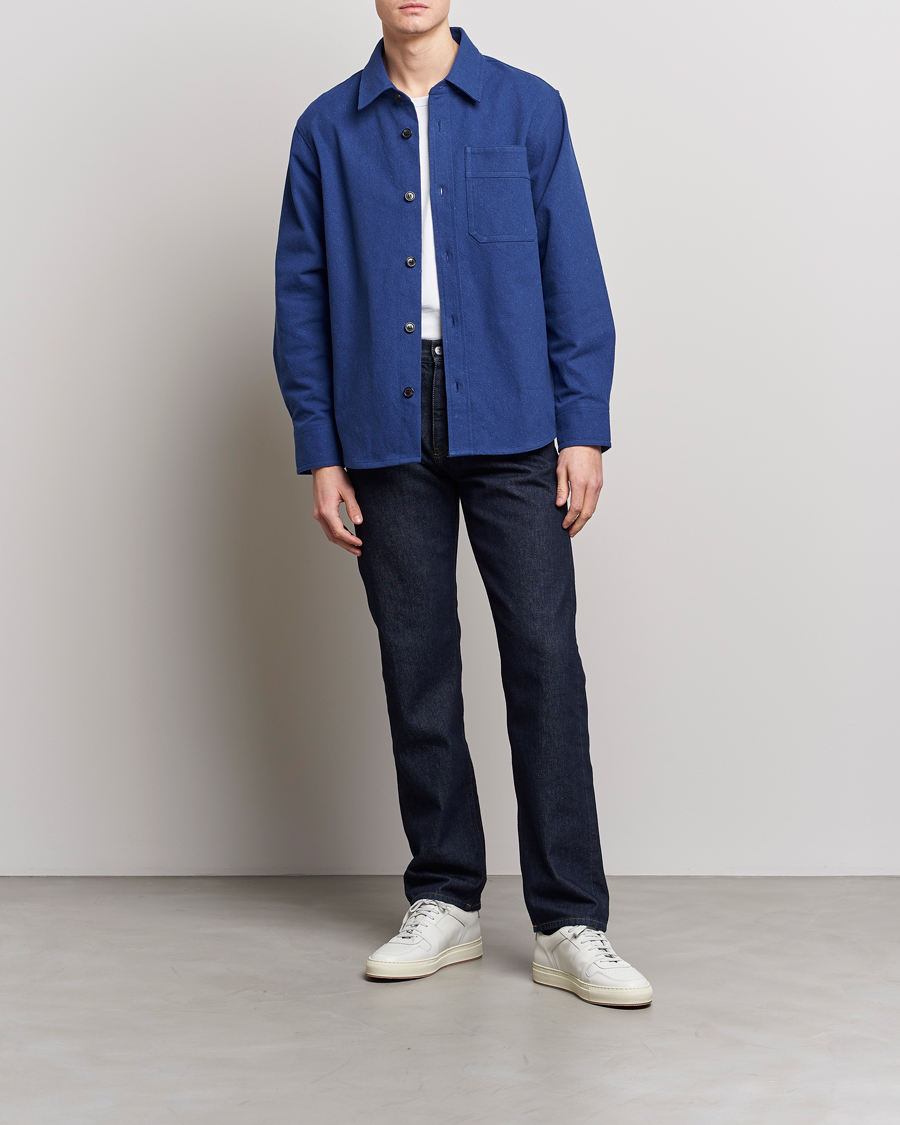 Men | Shirts | A.P.C. | Basile Cotton Shirt Jacket Navy