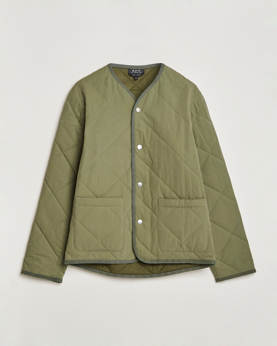 Men | Coats & Jackets | A.P.C. | Julien Quilted Jacket Olive