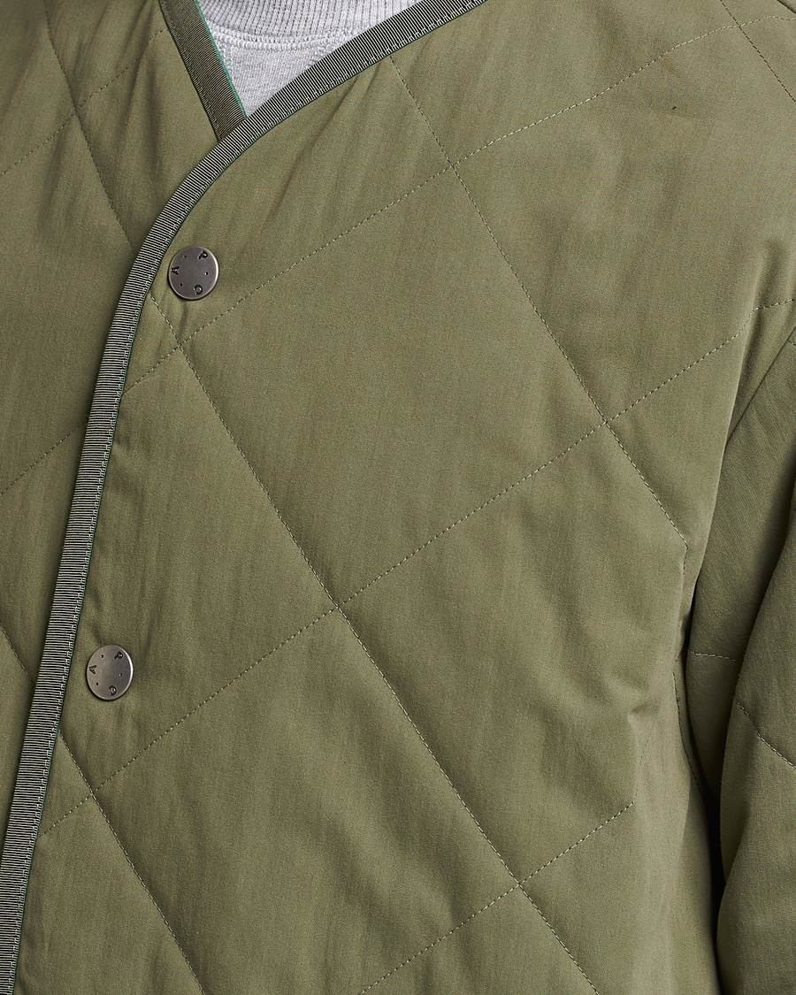 A.P.C. Julien Quilted Jacket Olive at CareOfCarl.com