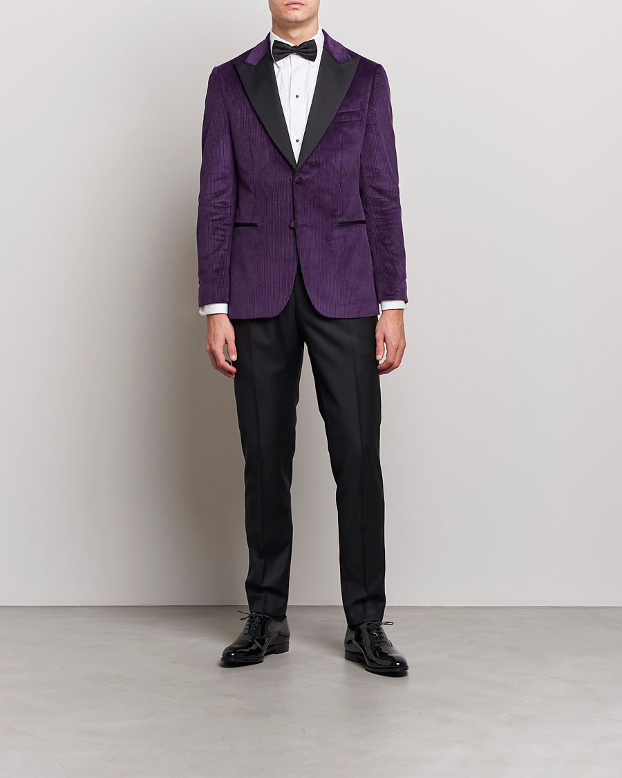 Men | Blazers | Morris Heritage | Carl Corduroy Dinner Jacket Purple