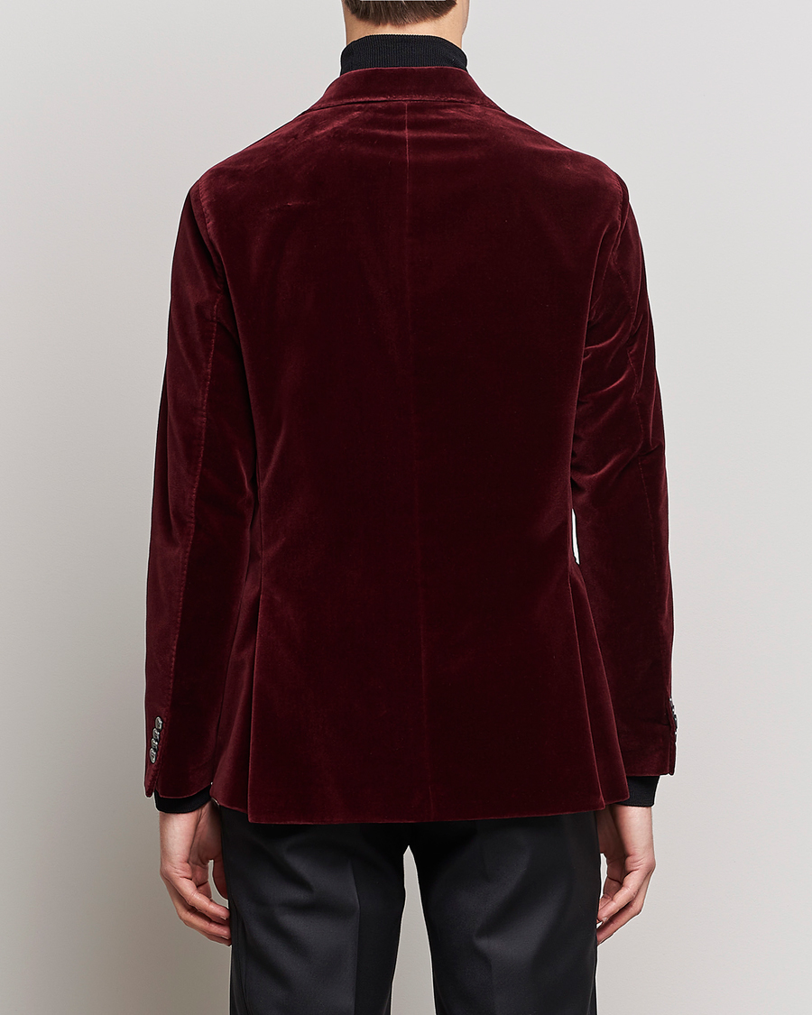 Men | Blazers | Oscar Jacobson | Fogerty Velvet Blazer Wine