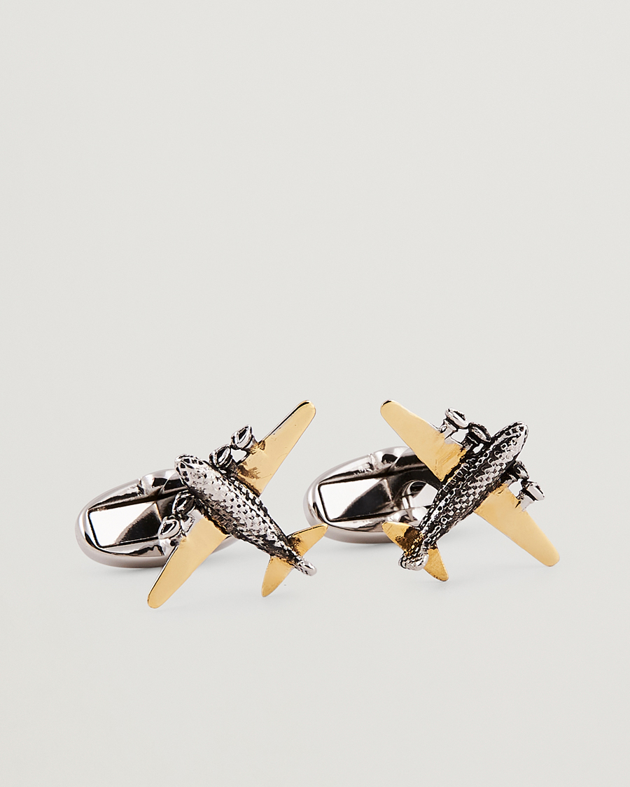Men | Paul Smith Airplane Silver Cufflink Gold | Paul Smith | Airplane Silver Cufflink Gold