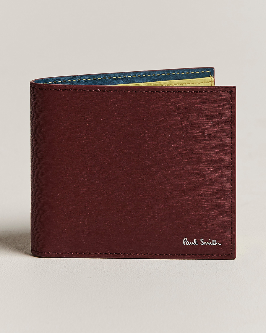 rechtop slecht Zuidwest Paul Smith Color Leather Wallet Wine Red at CareOfCarl.com