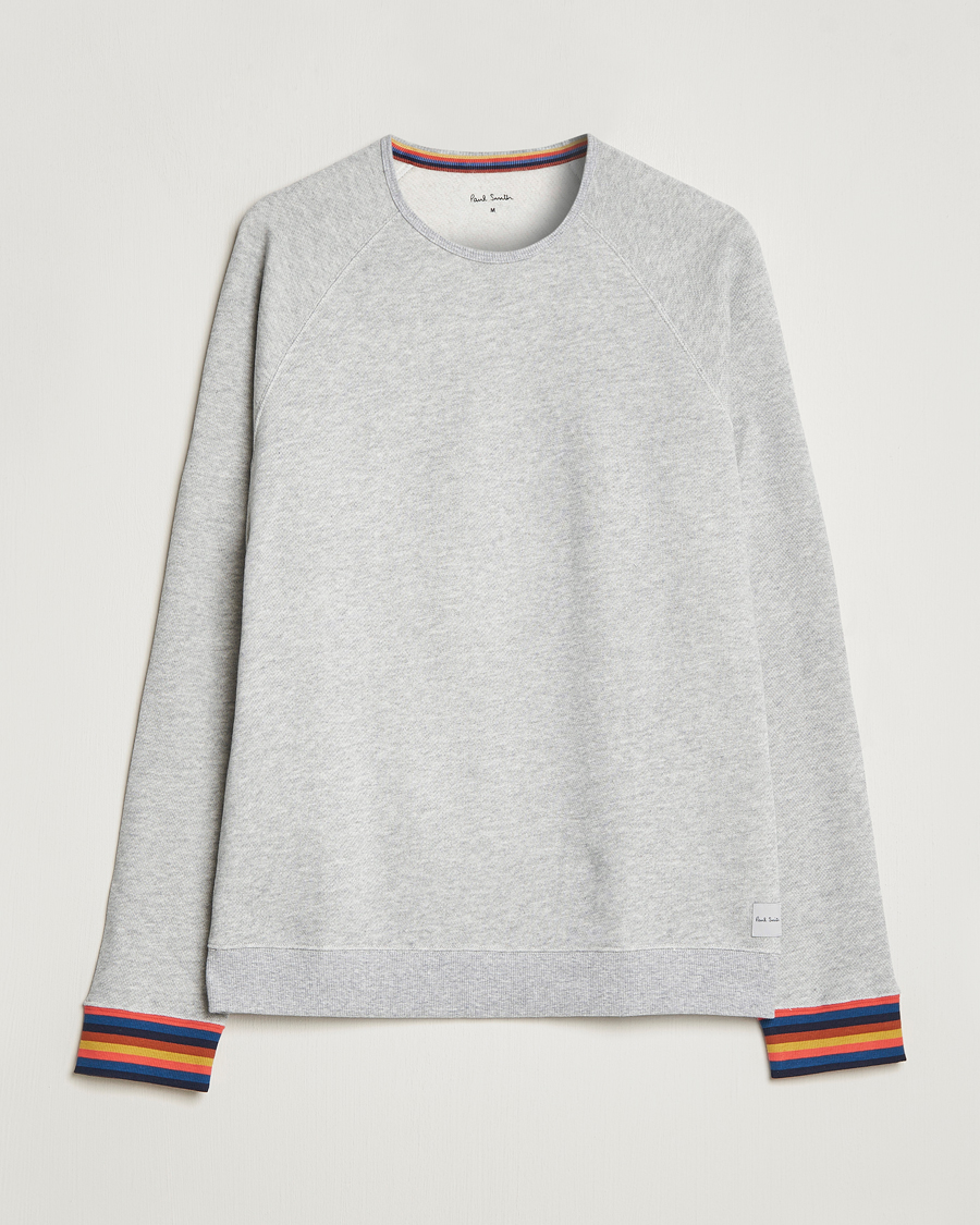 Men | Paul Smith Bright Stripe Sweatshirt Grey | Paul Smith | Bright Stripe Sweatshirt Grey