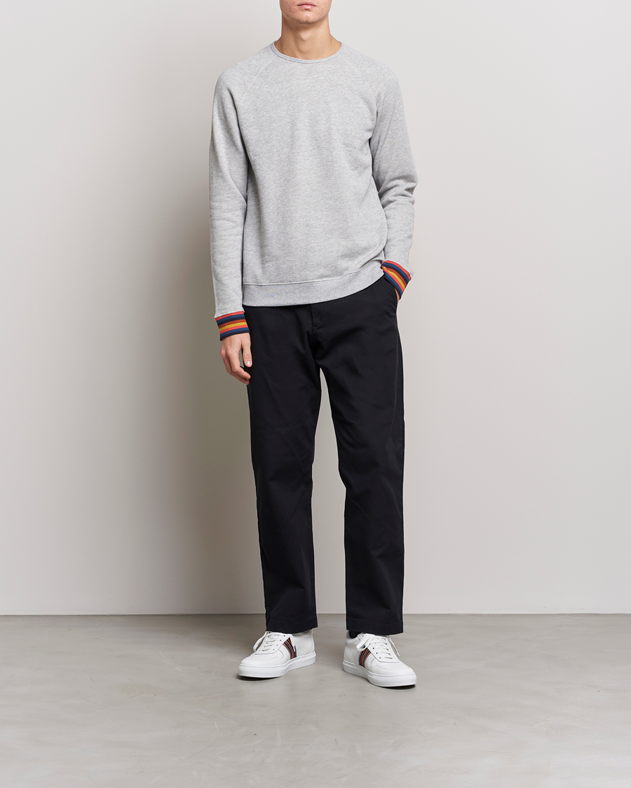 Men | Paul Smith Bright Stripe Sweatshirt Grey | Paul Smith | Bright Stripe Sweatshirt Grey