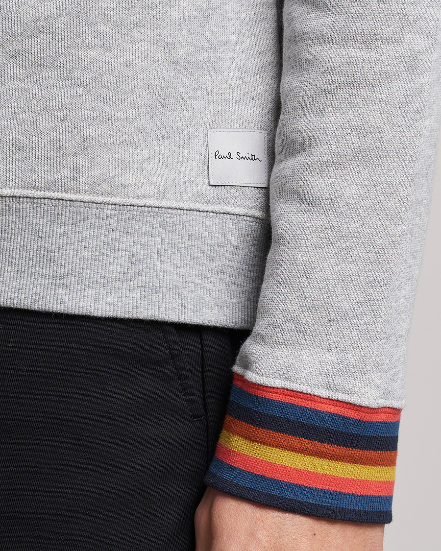 Men | Paul Smith Bright Stripe Sweatshirt Grey | Paul Smith | Bright Stripe Sweatshirt Grey