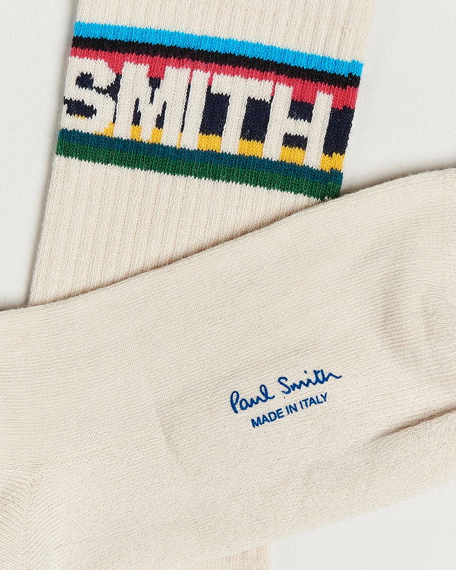 Men |  | Paul Smith | Ari Logo Sock Off White