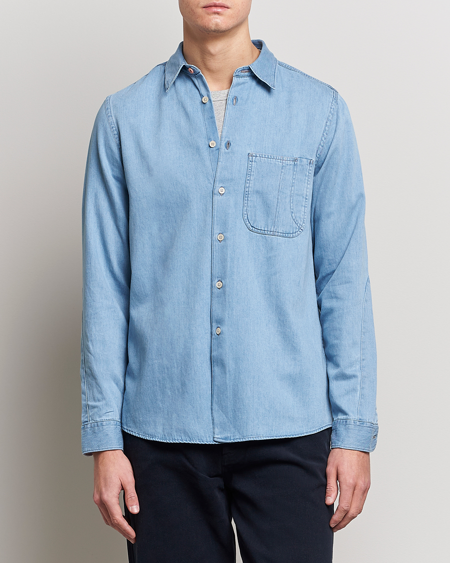 Men | PS Paul Smith | PS Paul Smith | Regular Fit Denim Shirt Light Blue