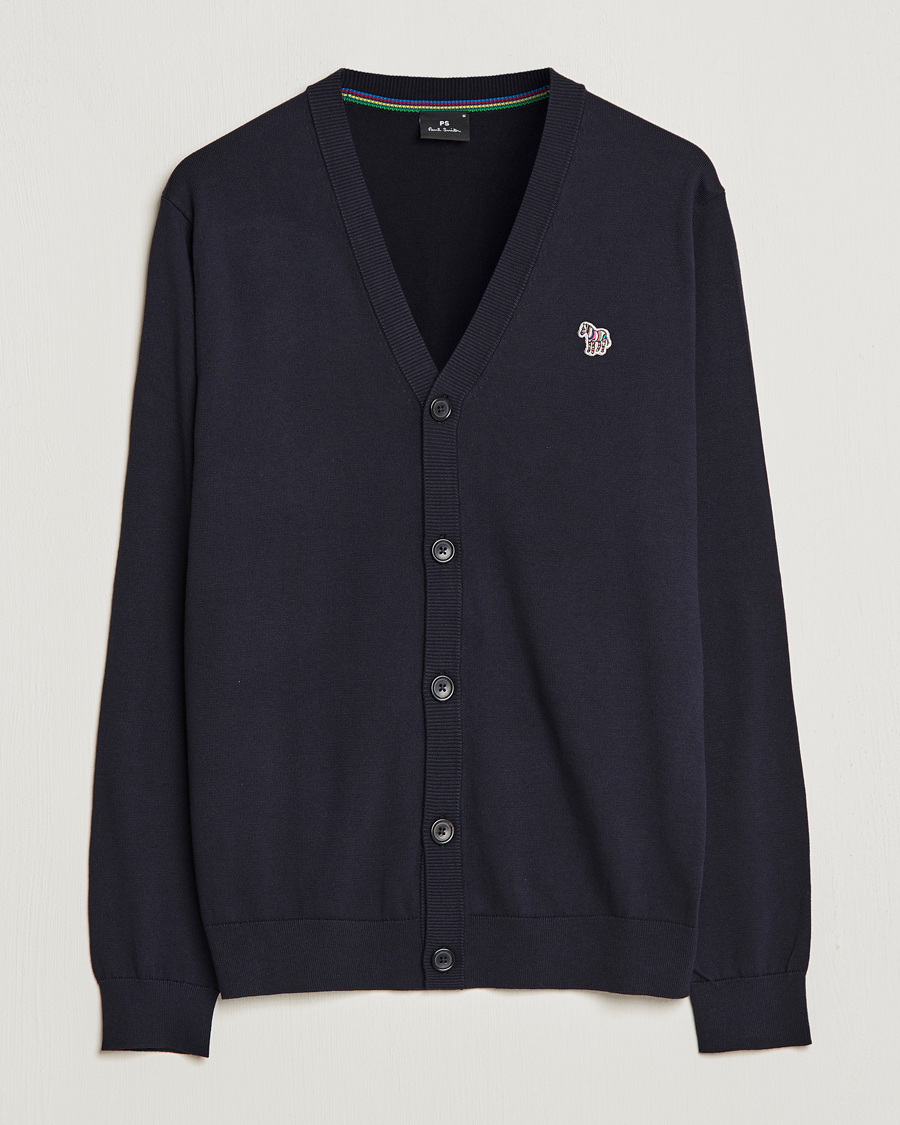 Men | Sweaters & Knitwear | PS Paul Smith | Zebra Cardigan Navy