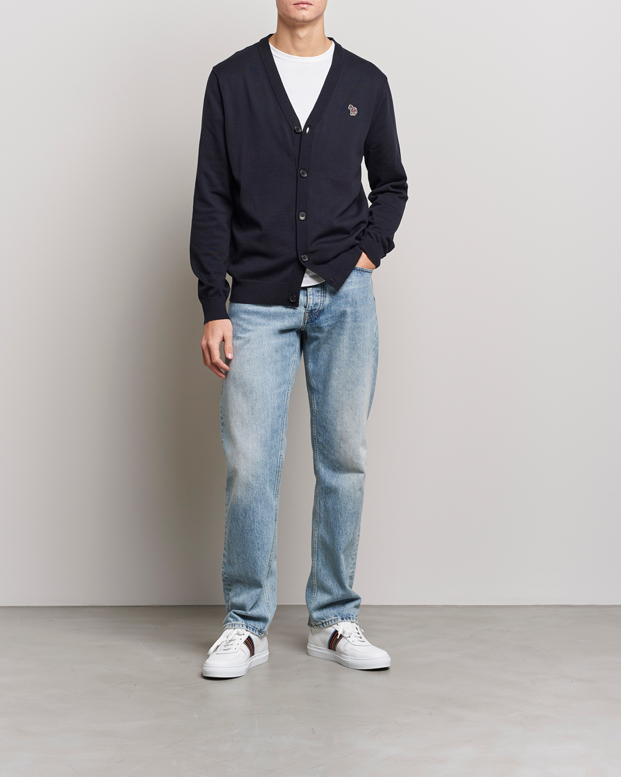 Men | Sweaters & Knitwear | PS Paul Smith | Zebra Cardigan Navy