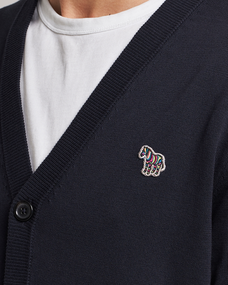 Men | Sweaters & Knitwear | PS Paul Smith | Zebra Cardigan Navy