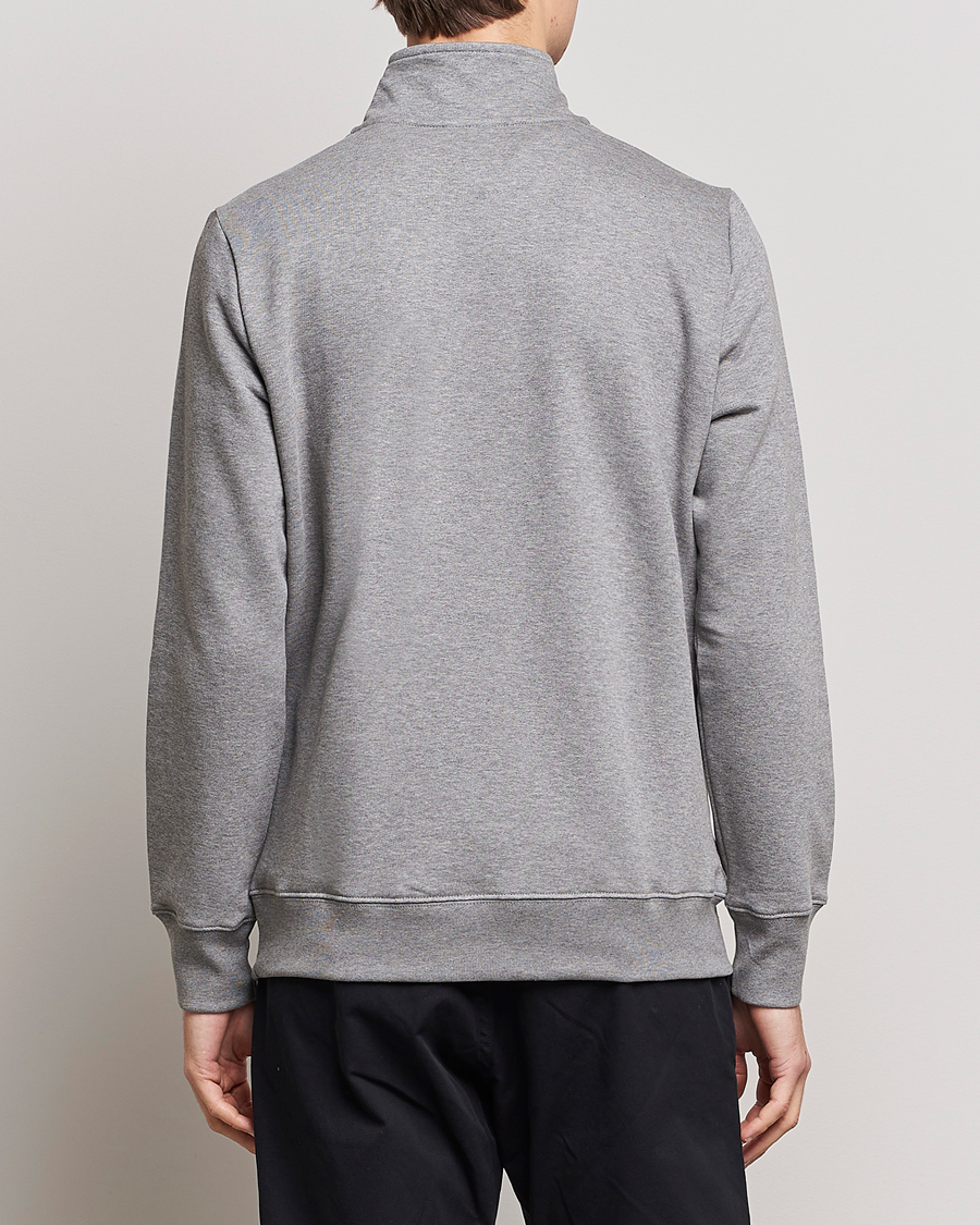 Men | Sweaters & Knitwear | PS Paul Smith | Organic Cotton Zebra Half Zip Grey Melange