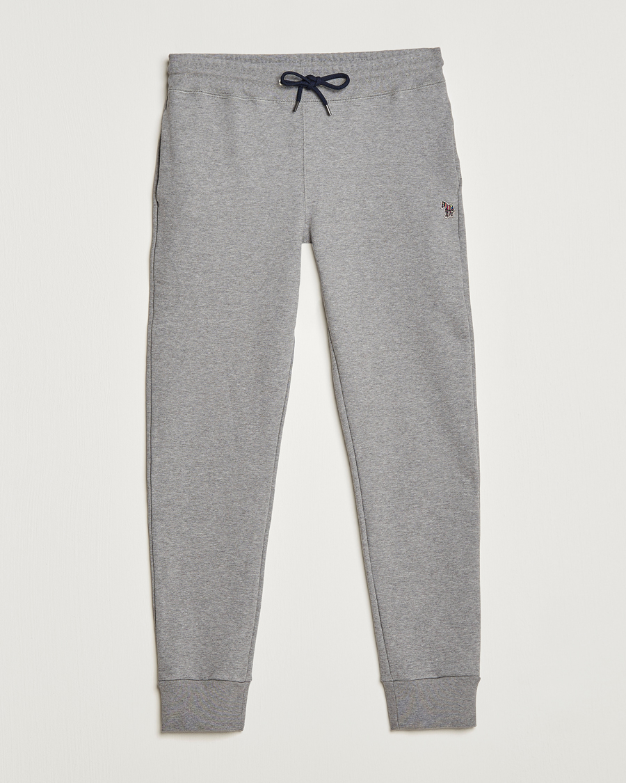 Men | Trousers | PS Paul Smith | Zebra Organic Cotton Sweatpants Grey Melange