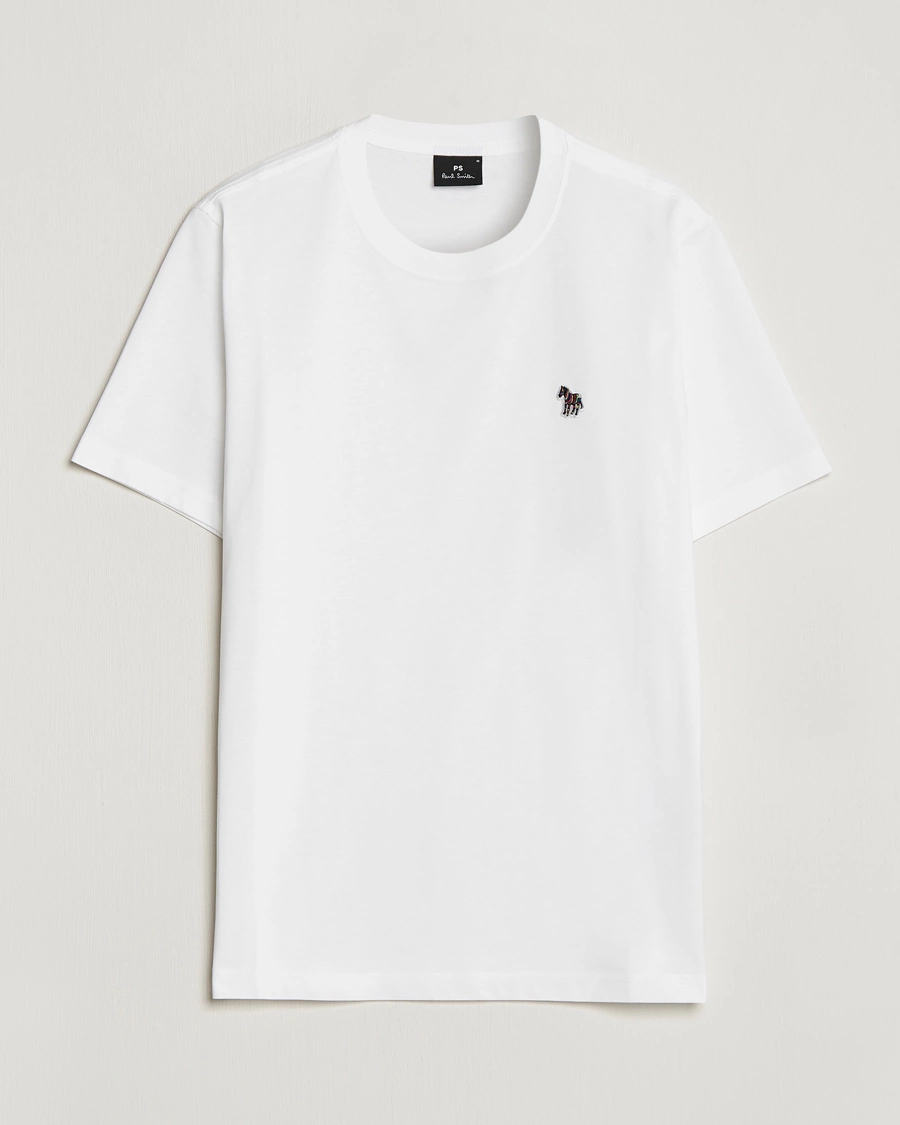 Men | T-Shirts | PS Paul Smith | Organic Cotton Zebra T-Shirt White