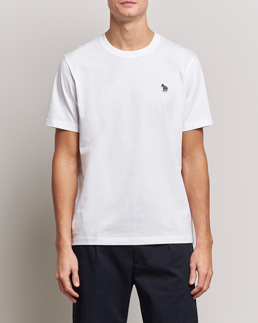 Men |  | PS Paul Smith | Classic Organic Cotton Zebra T-Shirt White