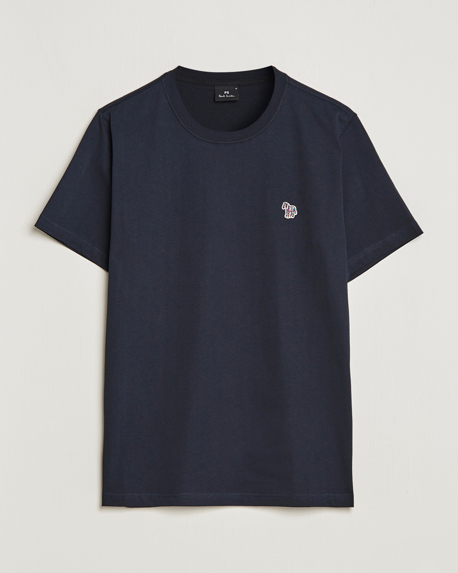 Men | T-Shirts | PS Paul Smith | Organic Cotton Zebra T-Shirt Navy
