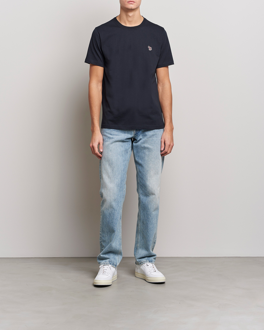 Men | T-Shirts | PS Paul Smith | Organic Cotton Zebra T-Shirt Navy