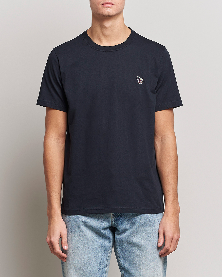 Men |  | PS Paul Smith | Organic Cotton Zebra T-Shirt Navy