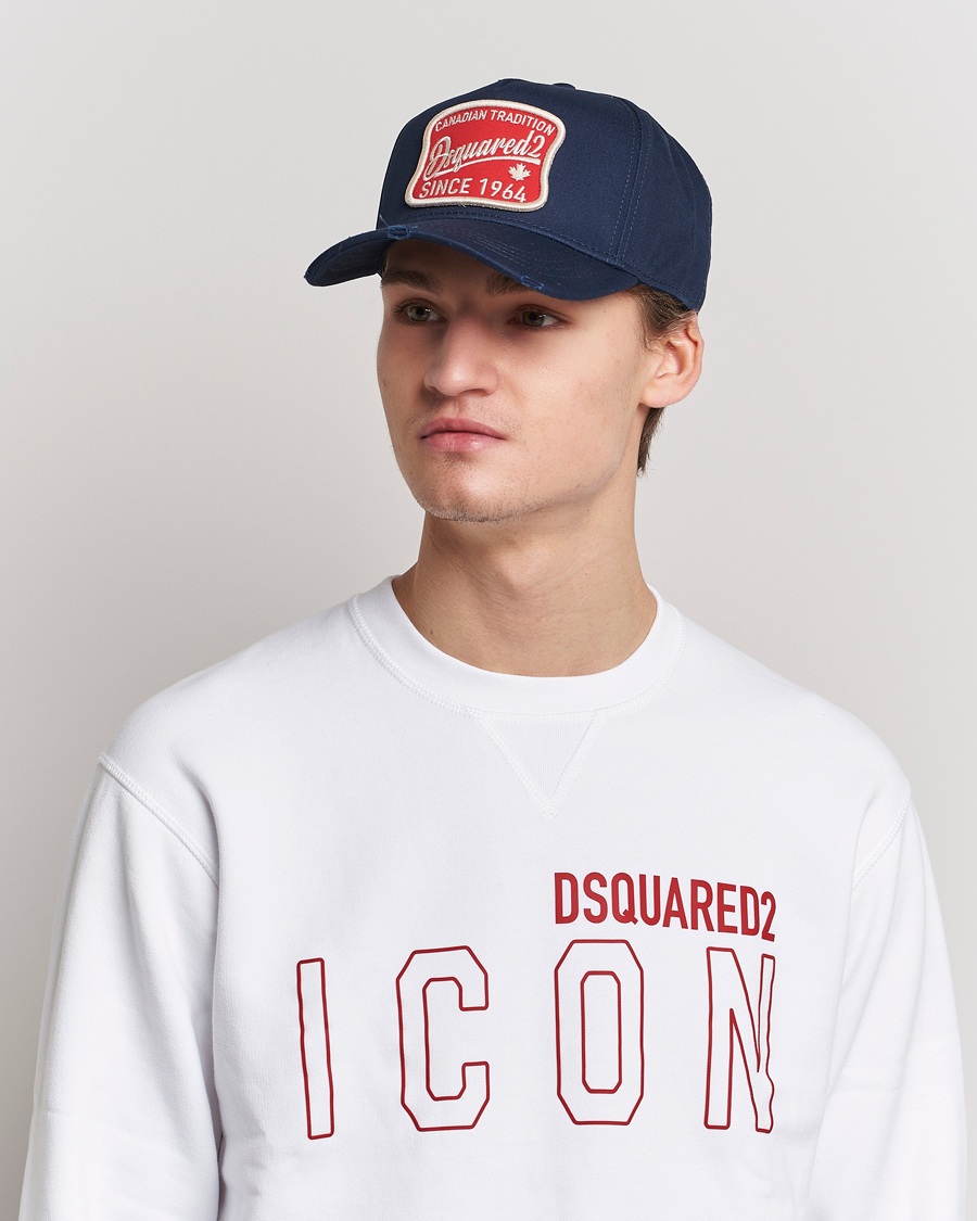 Men | Dsquared2 | Dsquared2 | Canadian Tradition Baseball Cap Navy